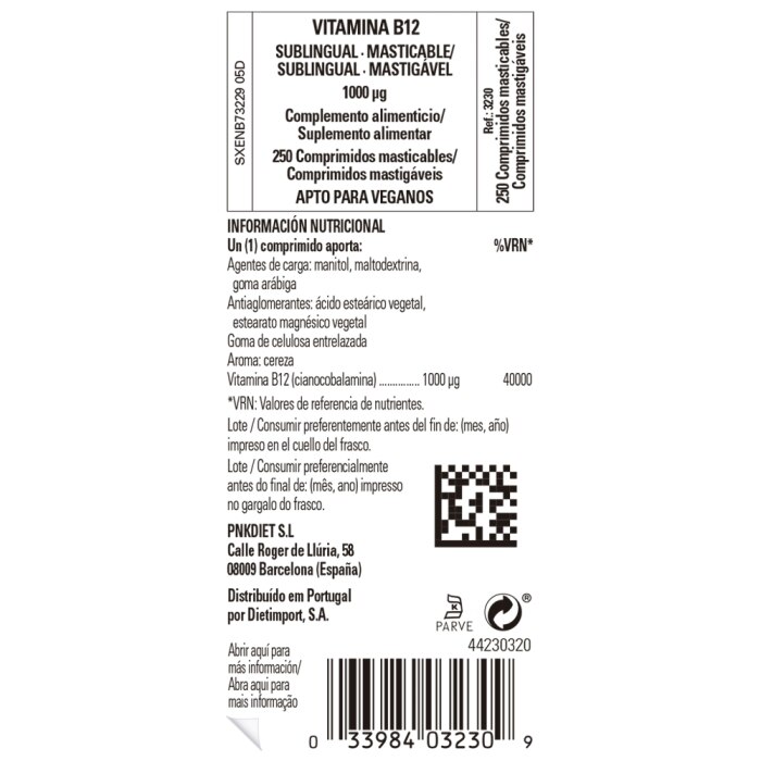 Solgar - Vitamina B12 1000 μg - 250 comprimidos