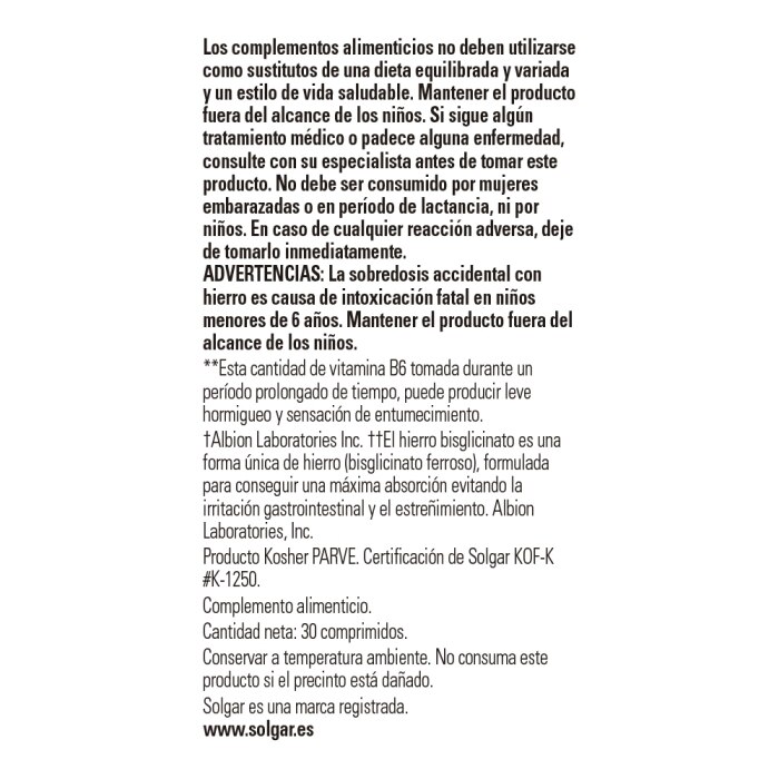 Solgar - Fórmula VM-2000 - 30 comprimidos