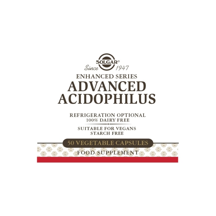 Solgar - Advanced acidophilus - 50 cápsulas vegetales