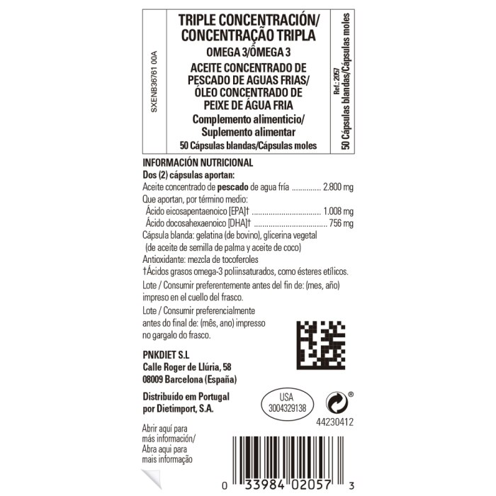 Solgar - Omega 3 triple concentración - 50 cápsulas blandas