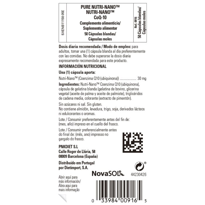 Solgar - Nutri-Nano CoQ-10 - 50 cápsulas blandas
