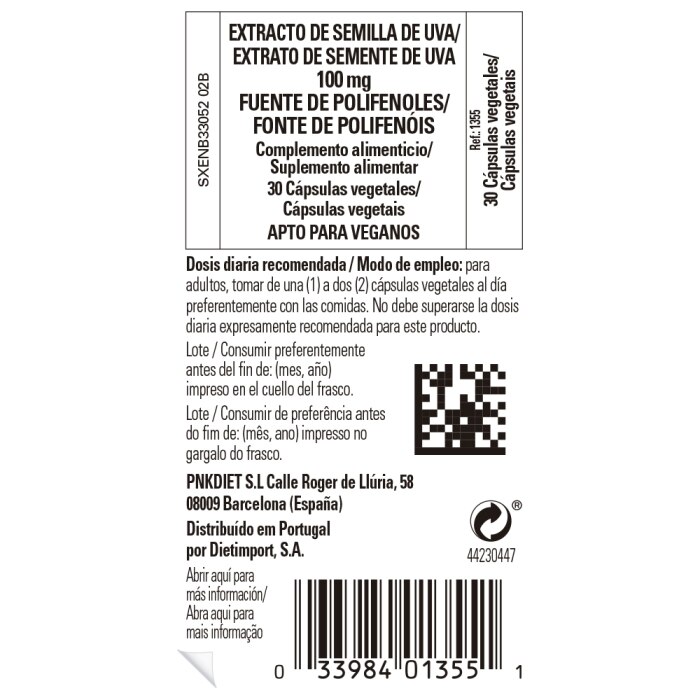 Solgar - Extracto de semilla de uva 100 mg - 30 cápsulas vegetales