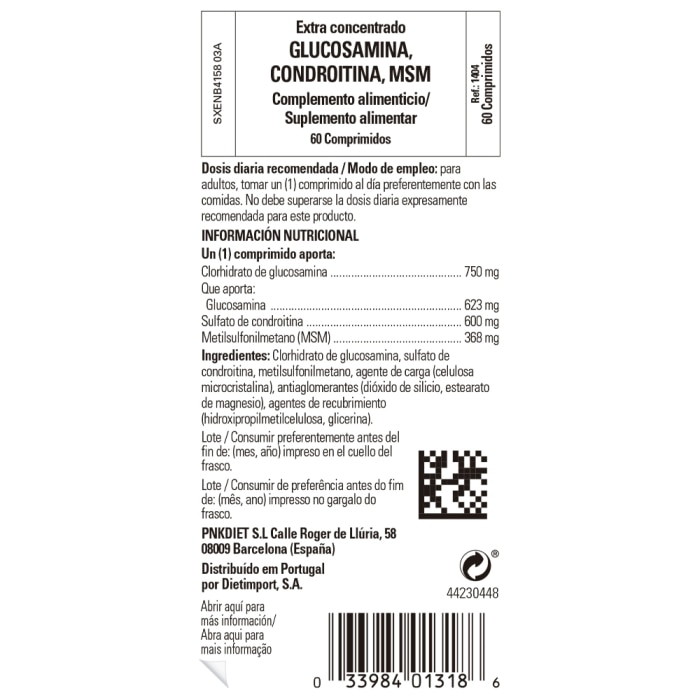Solgar - Glucosamina condroitina, MSM - 60 comprimidos