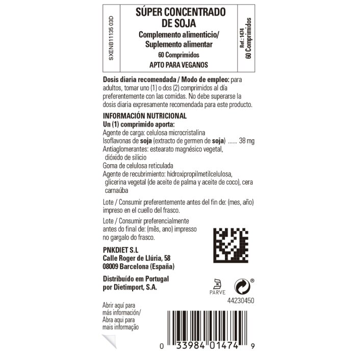 Solgar - Súper concentrado de soja - 60 comprimidos