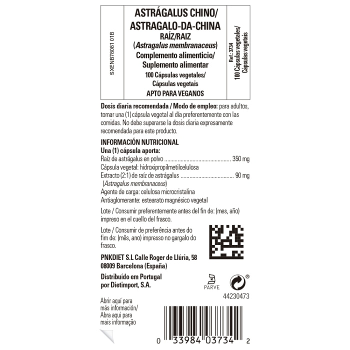 Solgar - Astrágalus chino raíz - 100 cápsulas vegetales