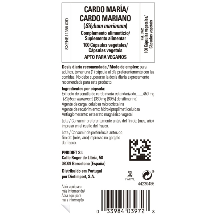 Solgar - Cardo María - 100 cápsulas vegetales
