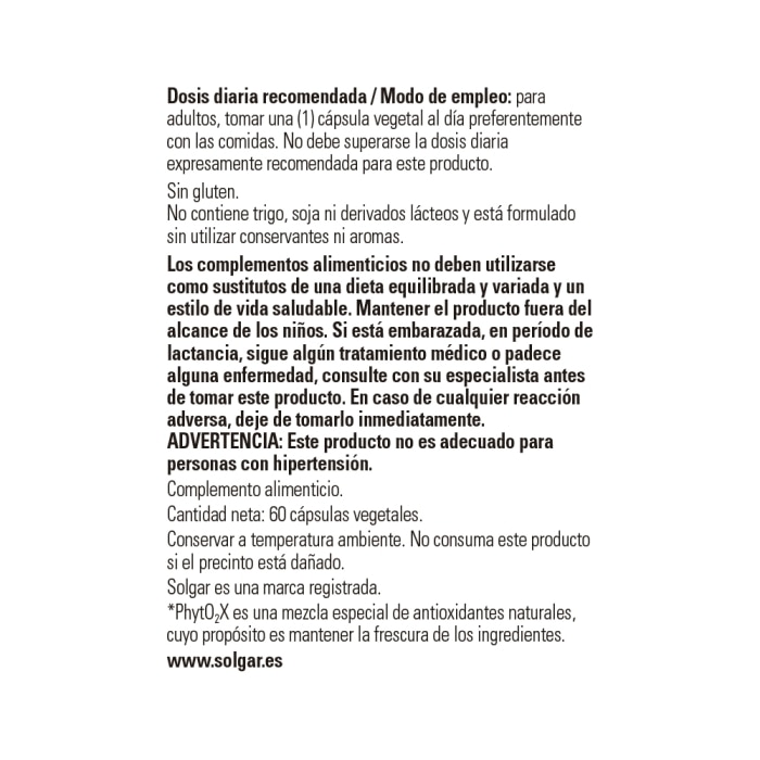 Solgar - Regaliz desglirrizado extracto de raíz - 60 cápsulas vegetales