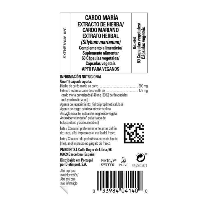 Solgar - Cardo María extracto de hierba - 60 cápsulas vegetales