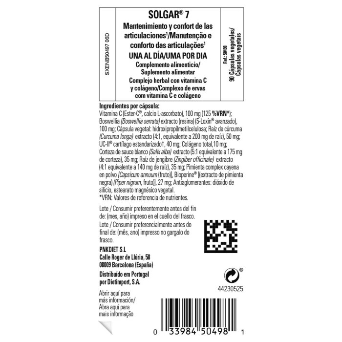 Solgar - Solgar 7 - 30 cápsulas vegetales