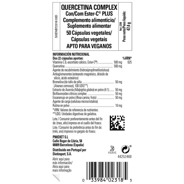 Solgar - Quercitina Complex con Ester-C® Plus - 50 cápsulas vegetales