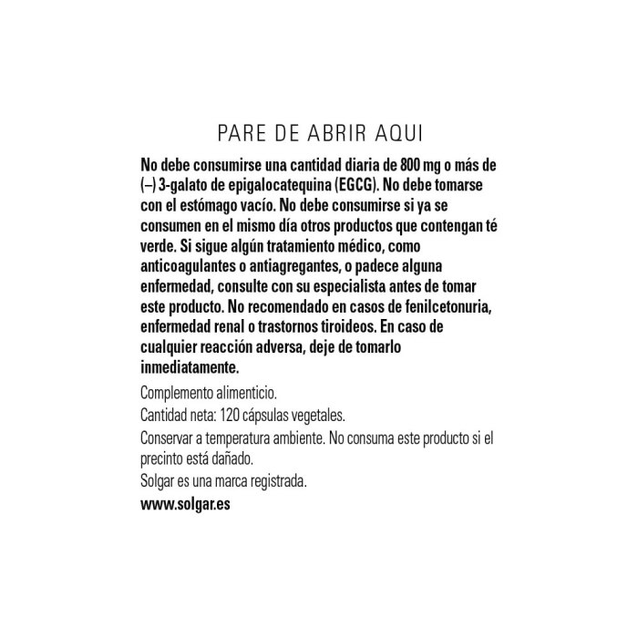Solgar - Fórmula Antioxidante Avanzada - 120 cápsulas vegetales