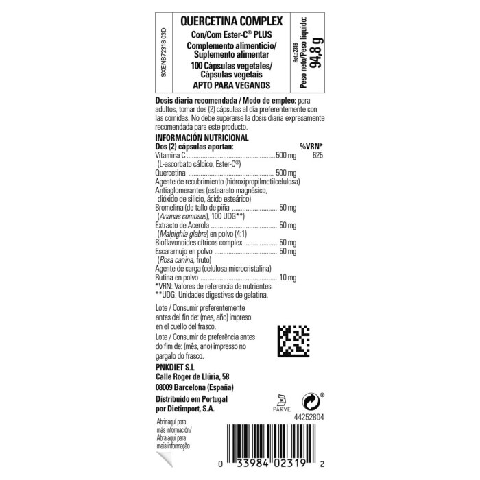 Solgar - Quercitina Complex con Ester-C® Plus - 100 cápsulas vegetales