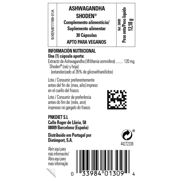 Solgar - Ashwagandha Shoden® - 30 cápsulas