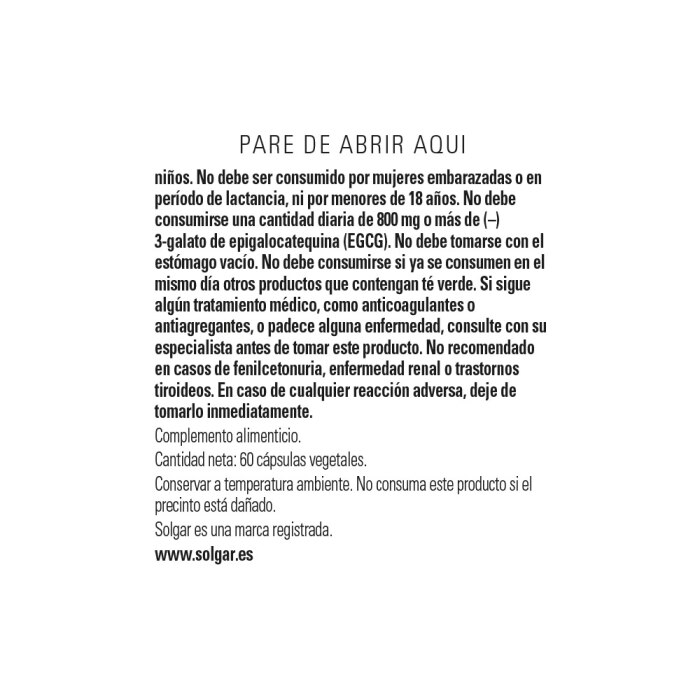 Solgar - Fórmula Antioxidante Avanzada - 60 cápsulas vegetales