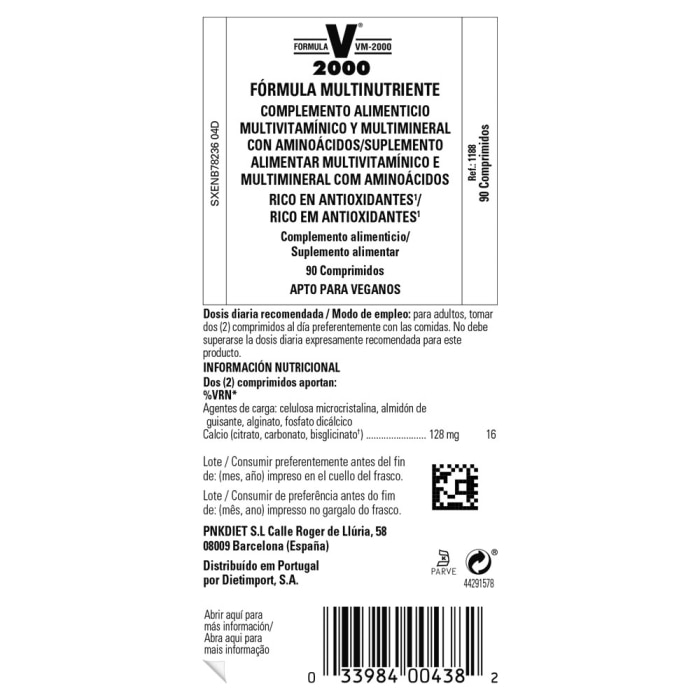 Solgar - Fórmula VM-2000 - 90 comprimidos