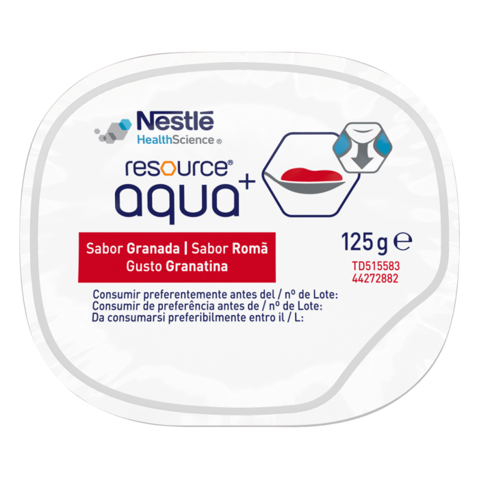 Resource® Aqua+ Gelificada -  Granada - Pack 4 tarrinas de 125g
