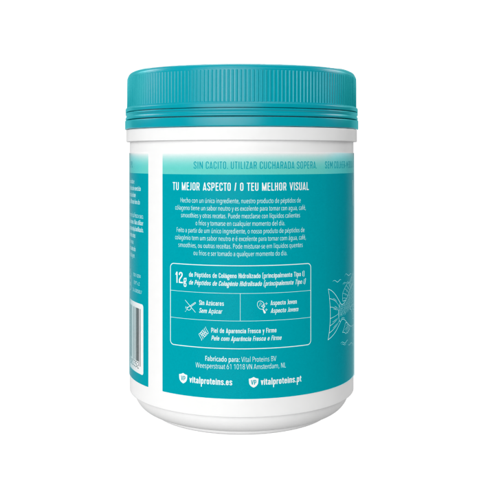Pack Ahorro Colágeno Vital Proteins Neutro Péptidos 284g + Marino 221g