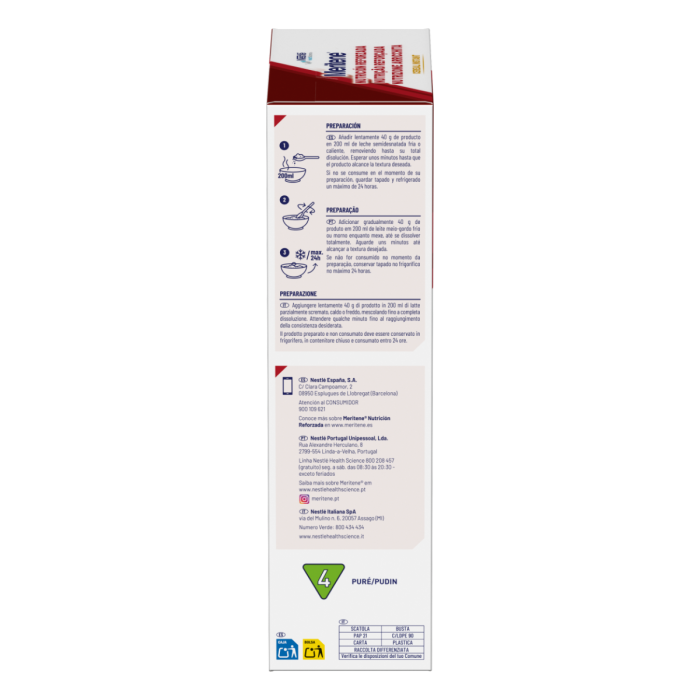 Meritene® Nutrición Reforzada Cereal Instant - Cereales con Miel - 1 sobre de 520g