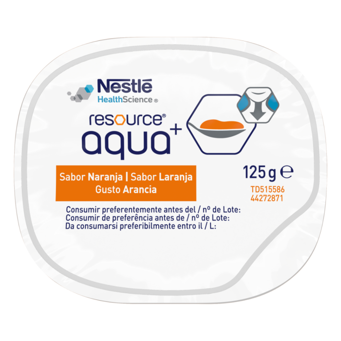 Resource® Aqua+ Gelificada - Naranja - Pack 4 tarrinas de 125g