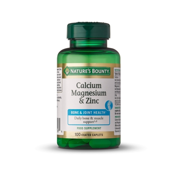 NATURE'S BOUNTY® Calcio Magnesio & Zinc - 100 comprimidos