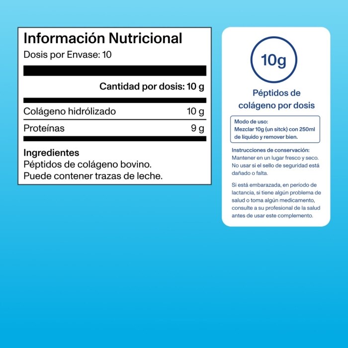 Vital Proteins - Péptidos de colágeno sin sabor - Pack de 10 sobres 