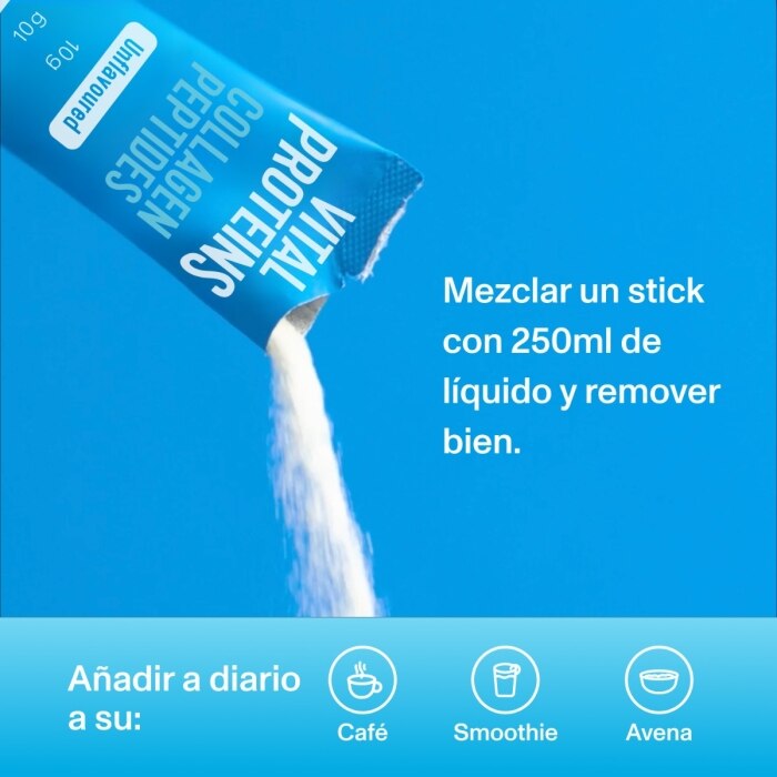 Vital Proteins - Péptidos de colágeno sin sabor - Pack de 10 sobres 
