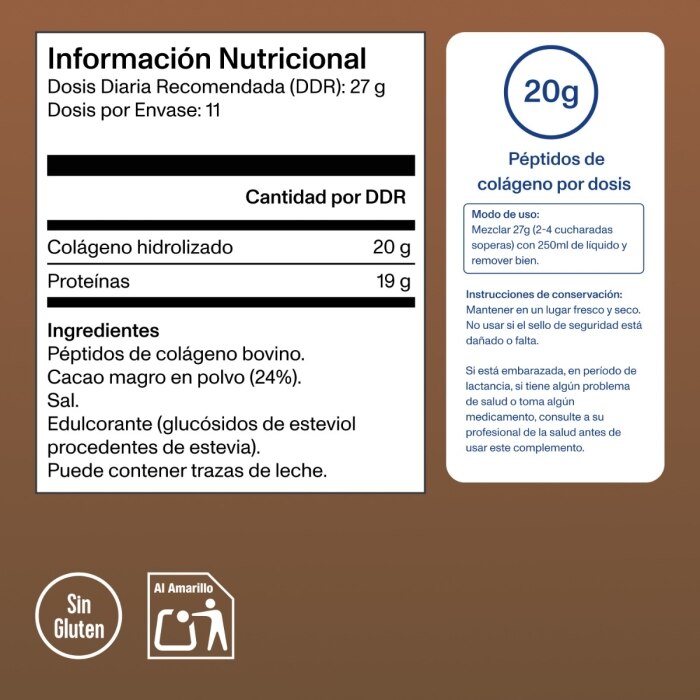 Vital Proteins - Péptidos de colágeno sabor chocolate - 297 g