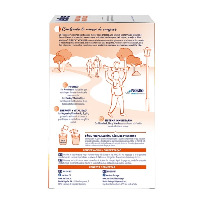 Pack Ahorro Meritene® Fuerza y Vitalidad 3 Batidos Vainilla 45 sobres