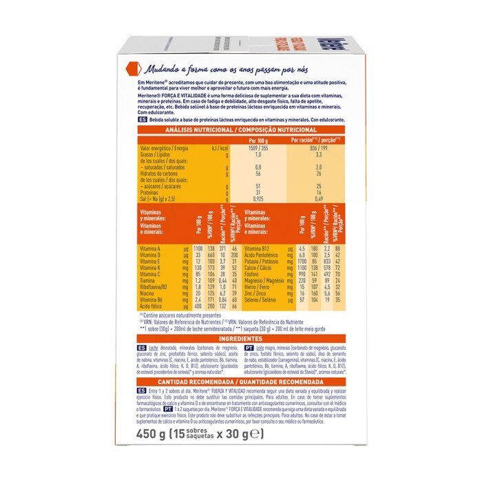 Pack Ahorro Meritene® Fuerza y Vitalidad 3 Batidos Vainilla 45 sobres