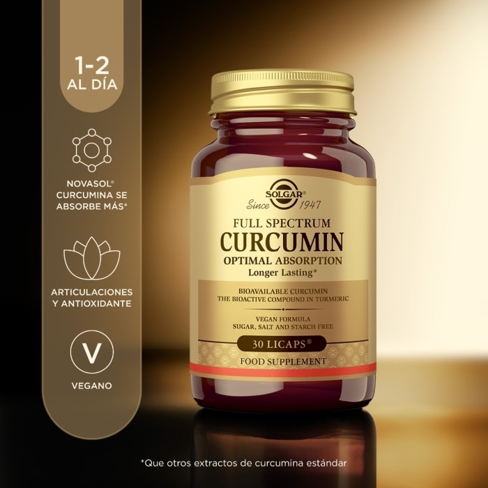 Solgar - Full Spectrum Cúrcuma - 30 cápsulas