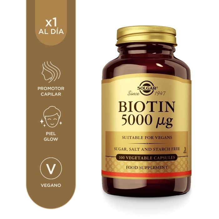 Solgar - Biotina 5000 μg - 100 cápsulas vegetales