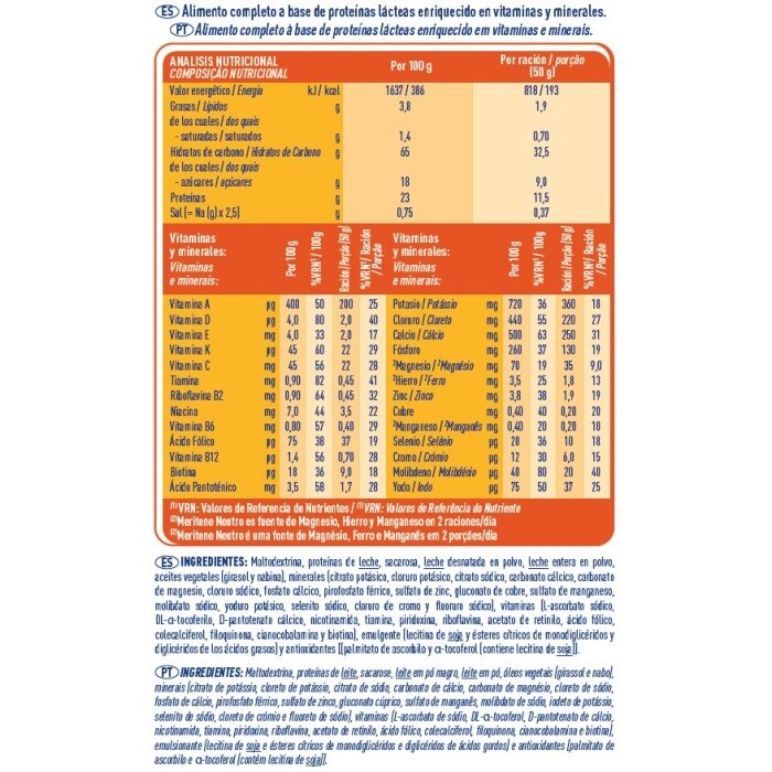Pack Ahorro Meritene® Fuerza y Vitalidad 3 Neutro Polvo 21 sobres