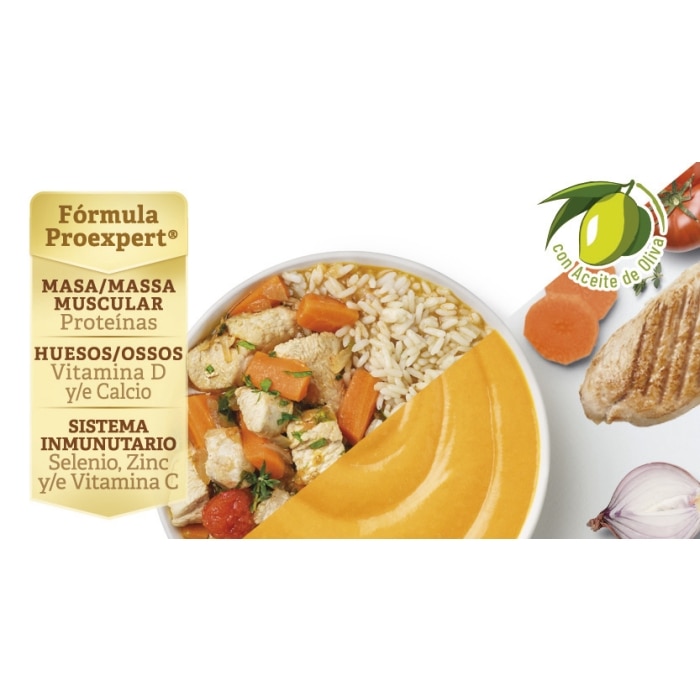 Meritene® Nutrición Reforzada - Puré Pavo Estofado con Verduras y Arroz - Tarro 300g