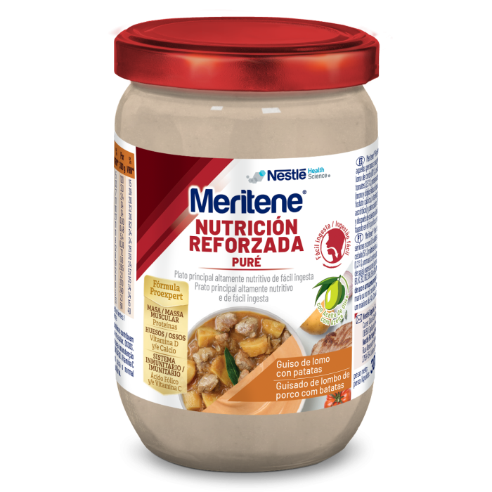 Pack Ahorro 6 tarros Puré Guiso de Lomo con Patatas - Meritene® Nutrición Reforzada
