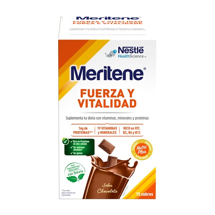 Pack Ahorro Meritene® Fuerza y Vitalidad 4 Batidos Chocolate 60 sobres