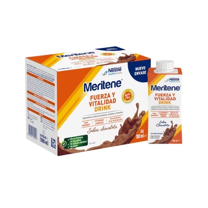 Pack Ahorro Meritene® Fuerza y Vitalidad 4 Drink - Chocolate -  24 botellas