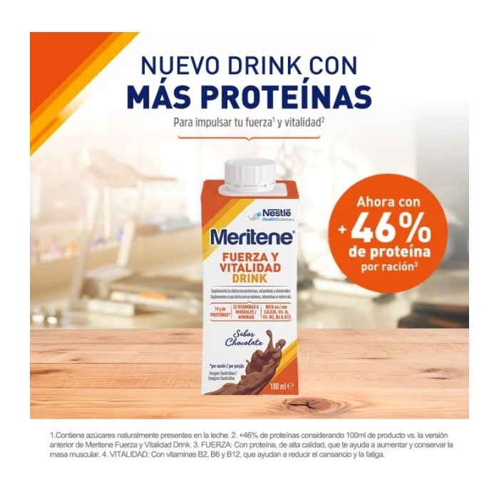 Pack Ahorro Meritene® Fuerza y Vitalidad 4 Drink - Chocolate -  24 botellas
