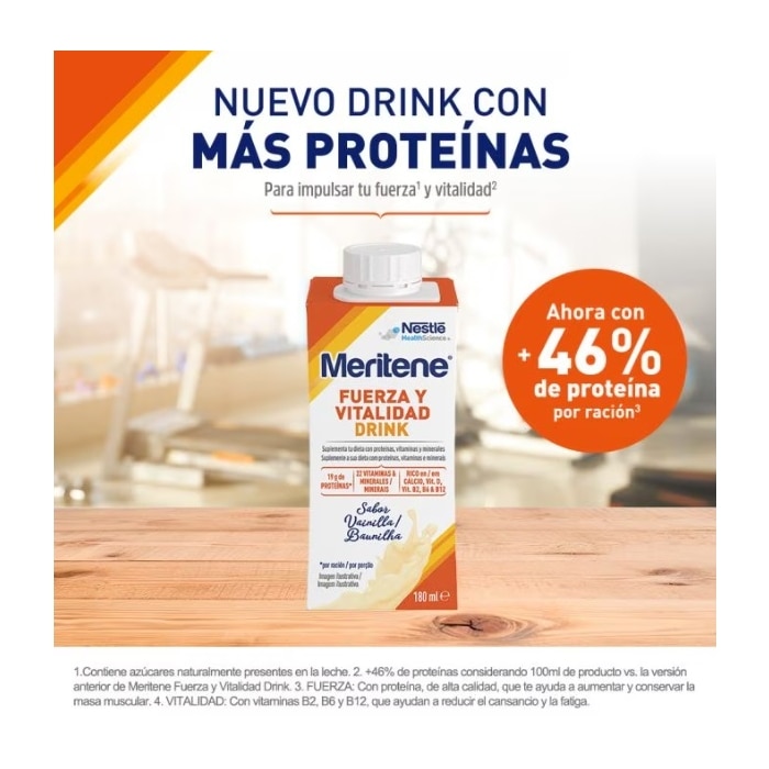 Pack Ahorro Meritene® Fuerza y Vitalidad 4 Drink - Vainilla - 24 botellas