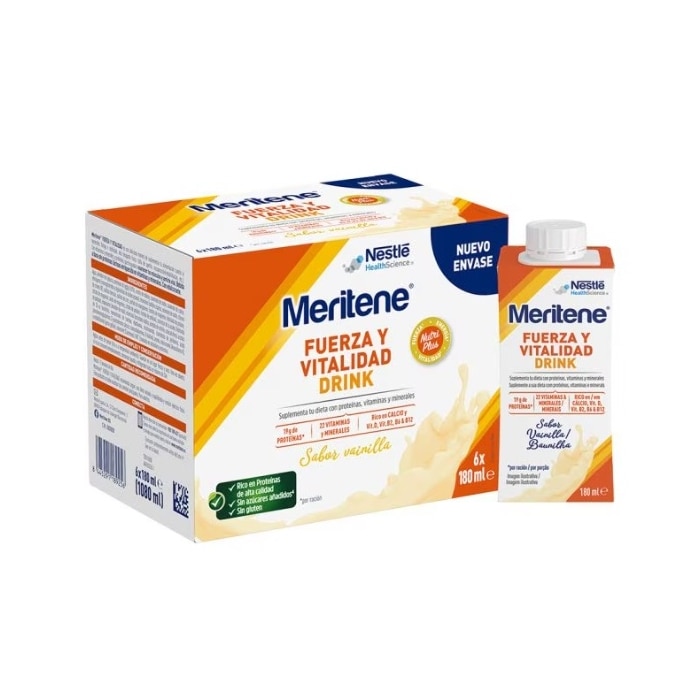 Pack Ahorro Meritene® Fuerza y Vitalidad 4 Drink - Vainilla - 24 botellas