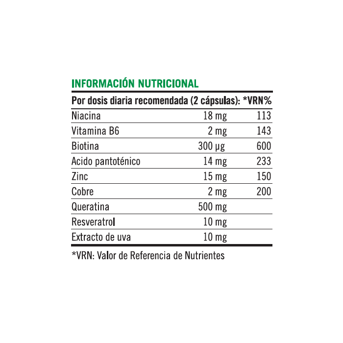 NATURE'S BOUNTY® Healthy Hair con Queratina - 60 cápsulas