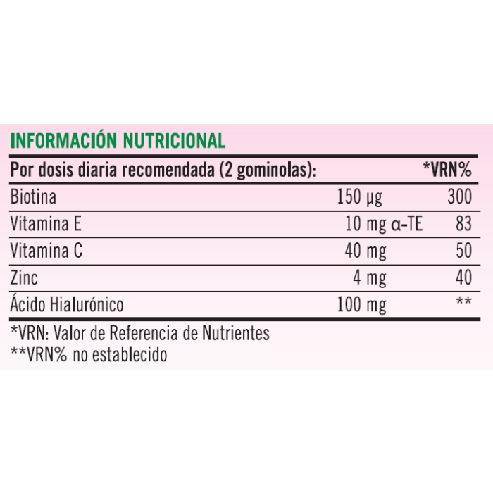 NATURE'S BOUNTY® Piel Bonita con Ácido Hialurónico - 60 gominolas