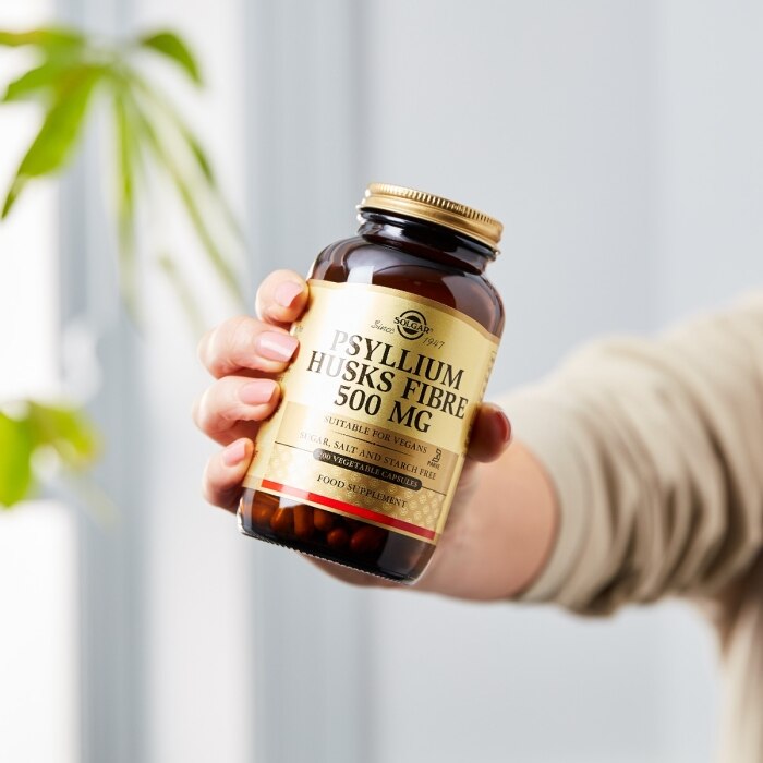 Solgar - Fibra de cáscaras de psyllium 500 mg - 200 cápsulas vegetales