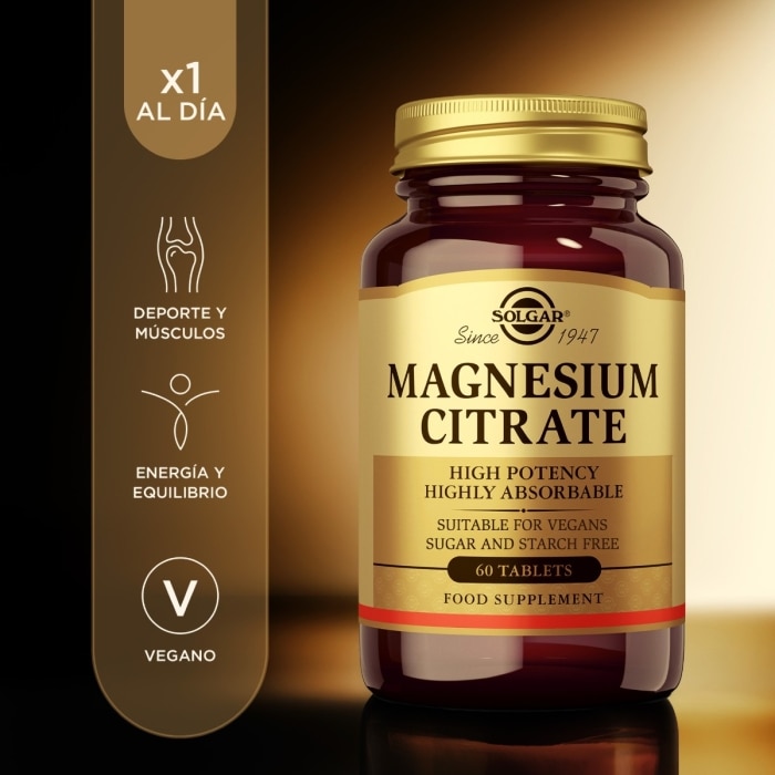 Solgar - Citrato de magnesio  - 60 comprimidos