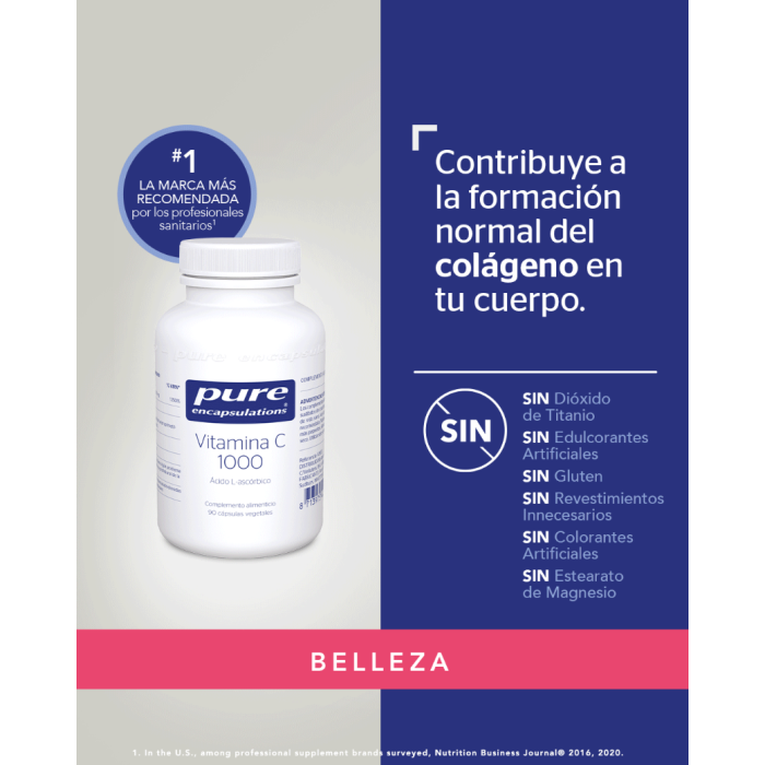 Pure® Encapsulations - Vitamina C 1000 - 90 cápsulas