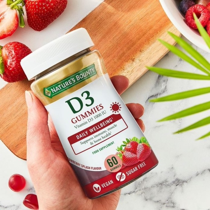 NATURE'S BOUNTY® Vitamina D3 1000 UI - 60 gominolas